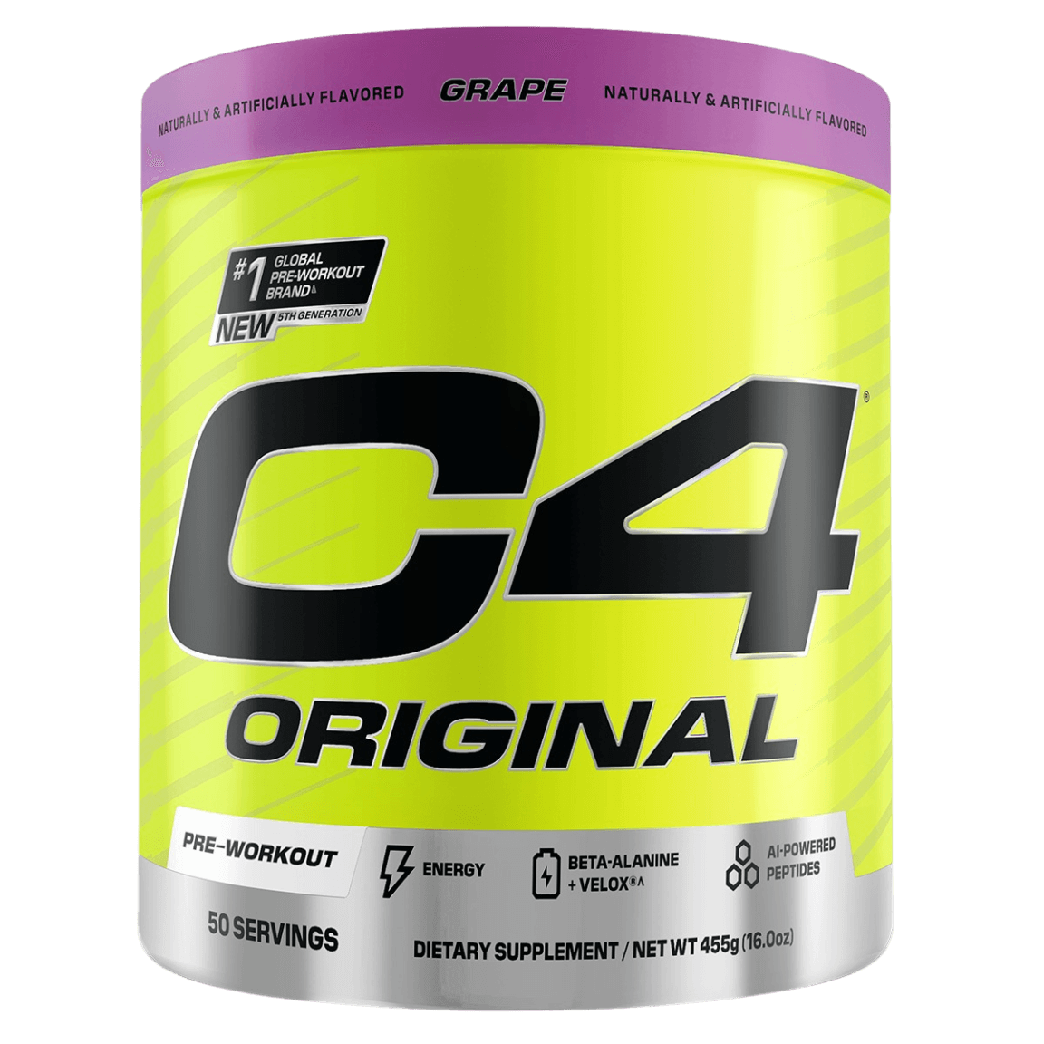 Athlete taking C4 pre-workout before gym workout, emphasizing endurance and focus.