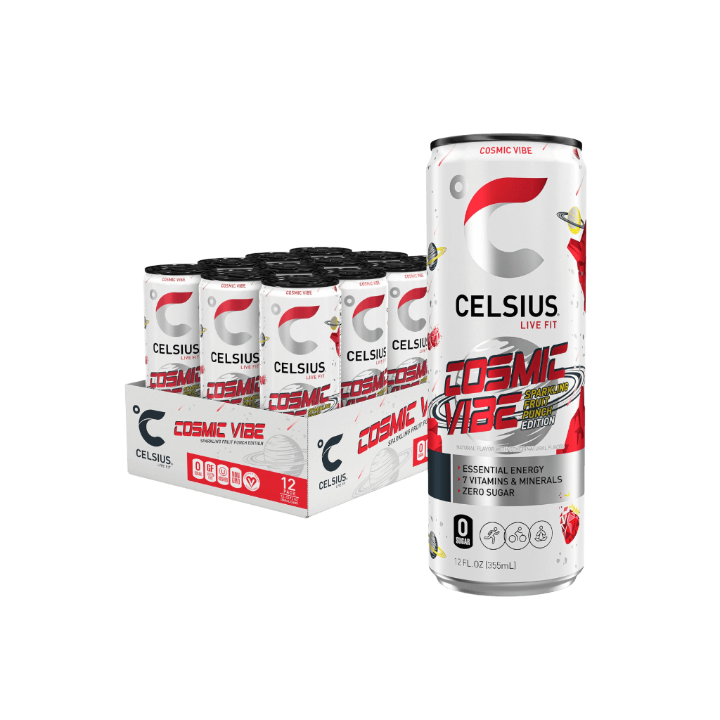 Celsius energy drink featuring various flavors in a refreshing setting, ideal for workouts.