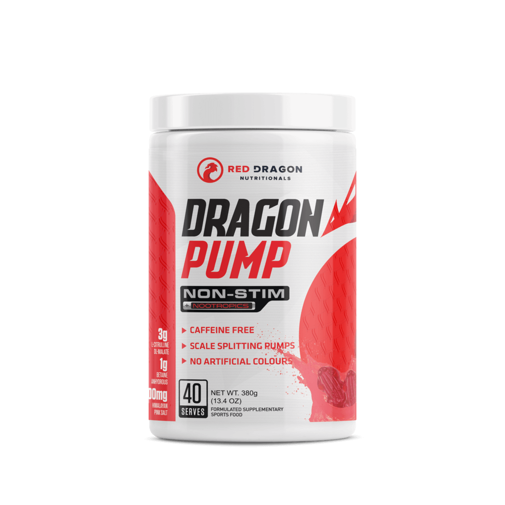 Caffeine-Free Muscle Pump Booster in a gym setting, showcasing its use before workouts.