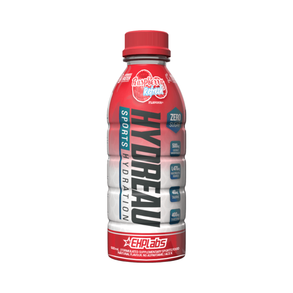 Hydreau Refresh bottle in a beach setting, perfect for summer hydration.
