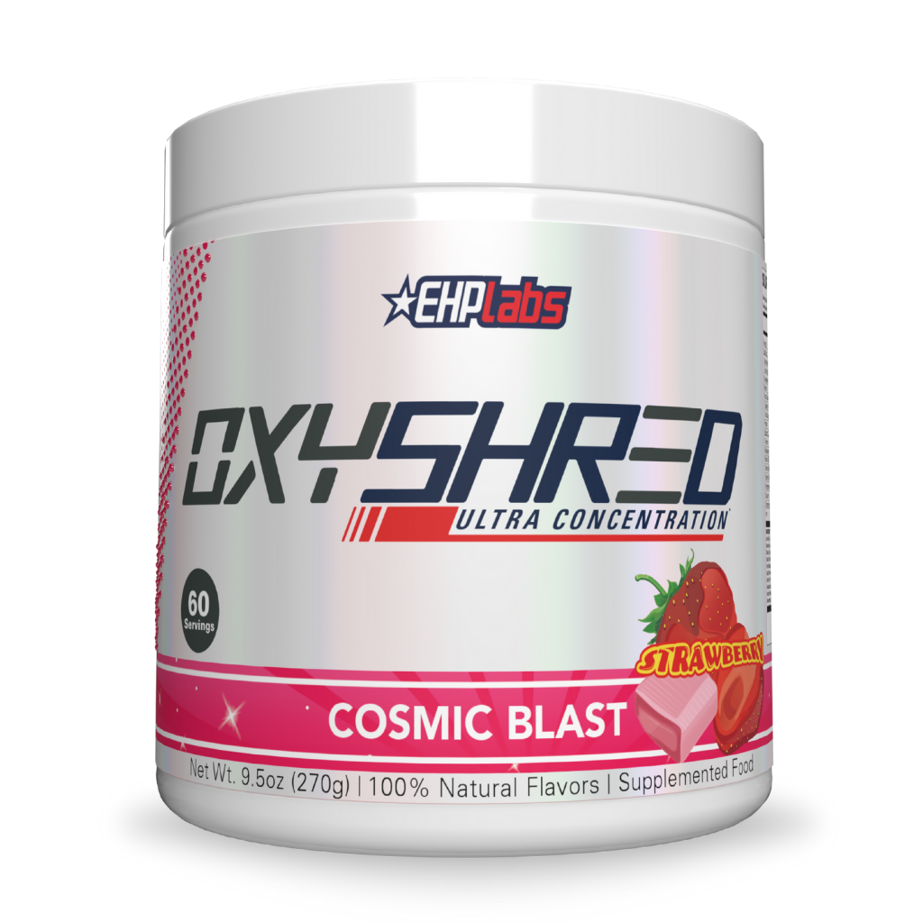 OxyShred Fat Burner bottle showcasing its vibrant packaging and design.