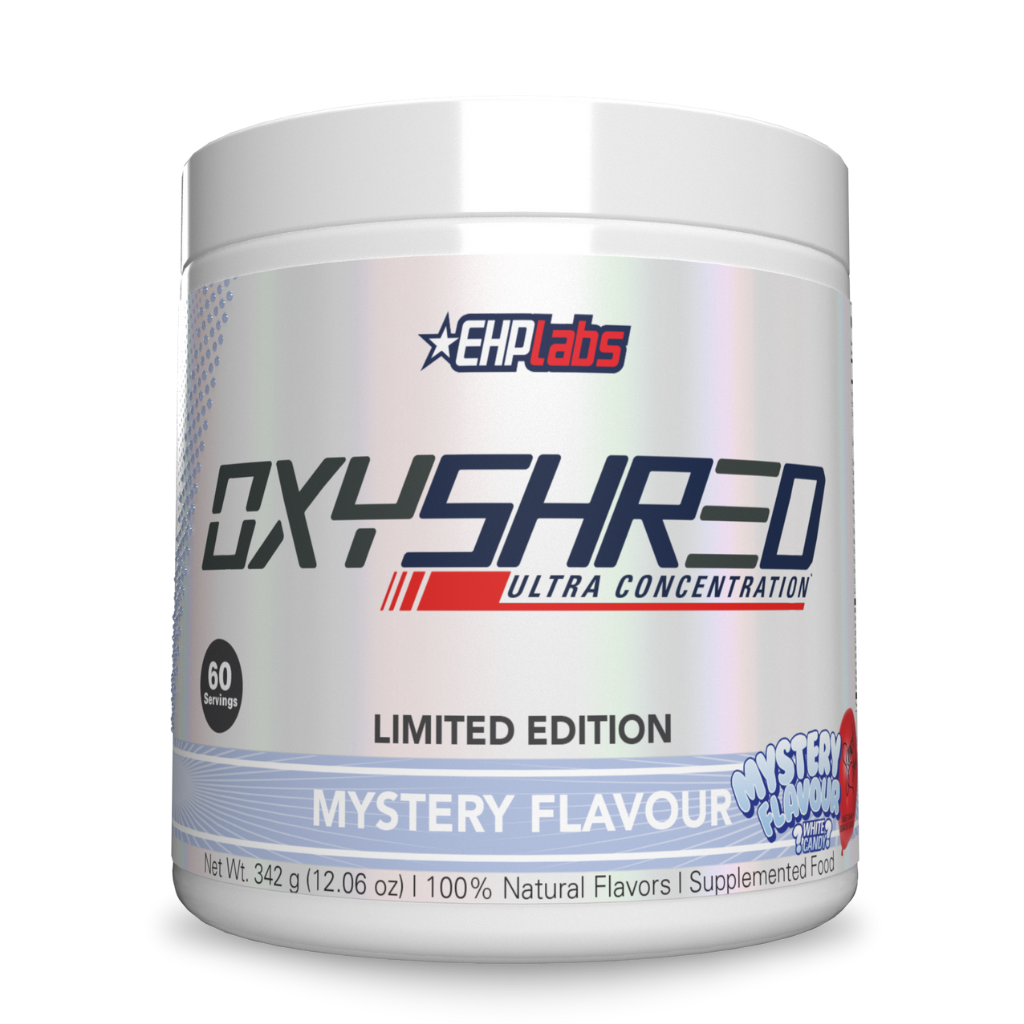 A gym enthusiast holding OxyShred, demonstrating its use as a daily energy boost.