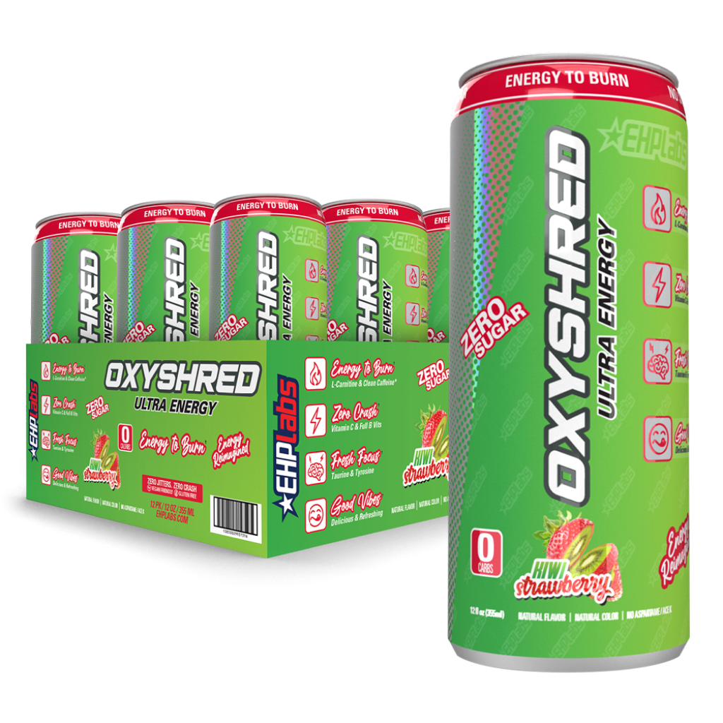 OxyShred Ultra Energy RTD being enjoyed post-workout, demonstrating its effectiveness as a fat burner drink.