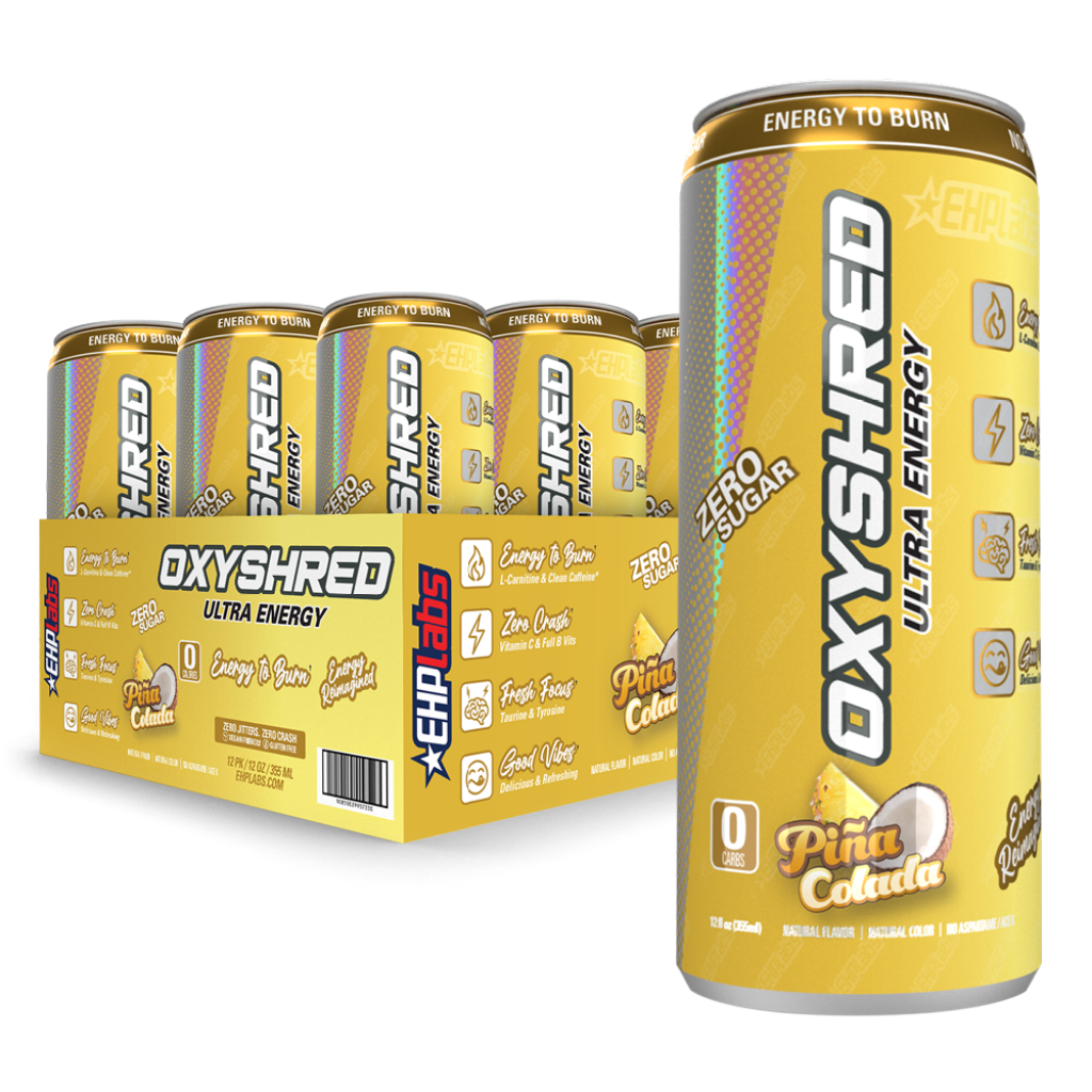 OxyShred Ultra Energy RTD being enjoyed post-workout, demonstrating its effectiveness as a fat burner drink.