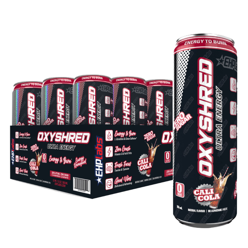 OxyShred Ultra Energy RTD being enjoyed post-workout, demonstrating its effectiveness as a fat burner drink.