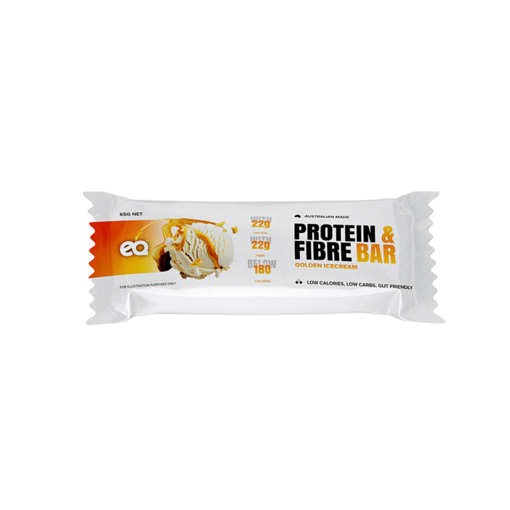 NutriBoost Protein & Fiber Bar in a gym bag, perfect for athletes on the go.