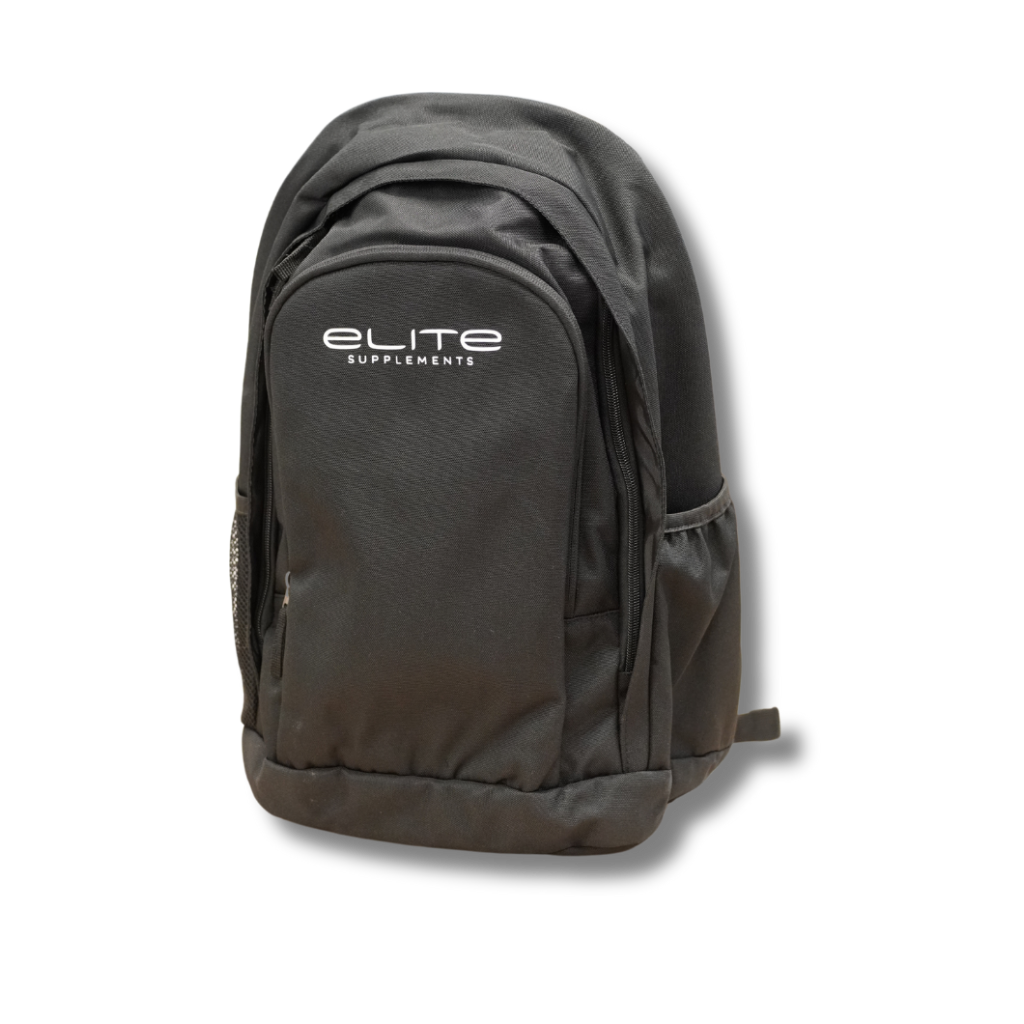 Athlete's Elite Sports Backpack in outdoor setting with training gear.