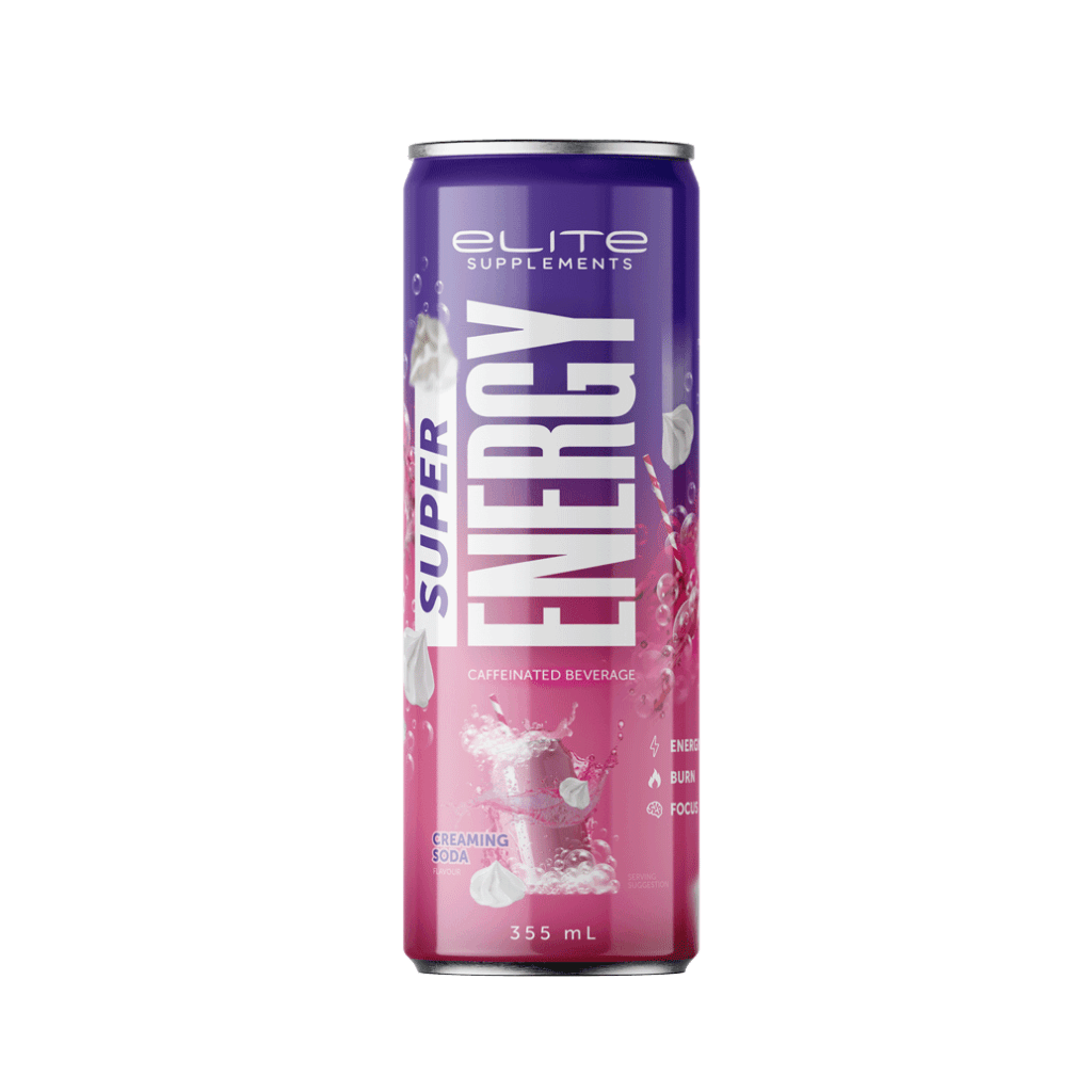 Close-up of Energize Pro packaging highlighting its high caffeine content and fat-burning formula.