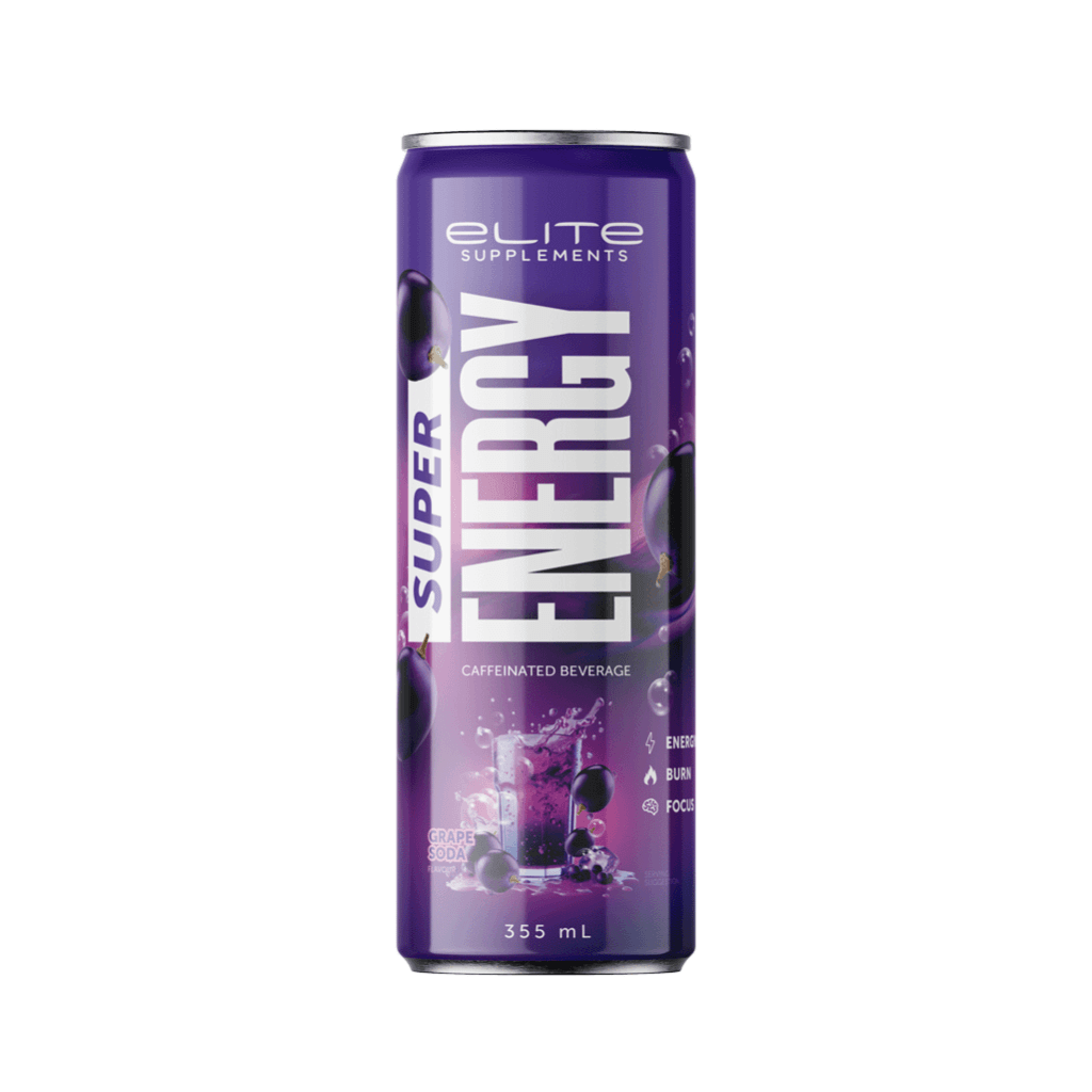 Super Energy Boost RTD energy shot with vibrant label for quick energy