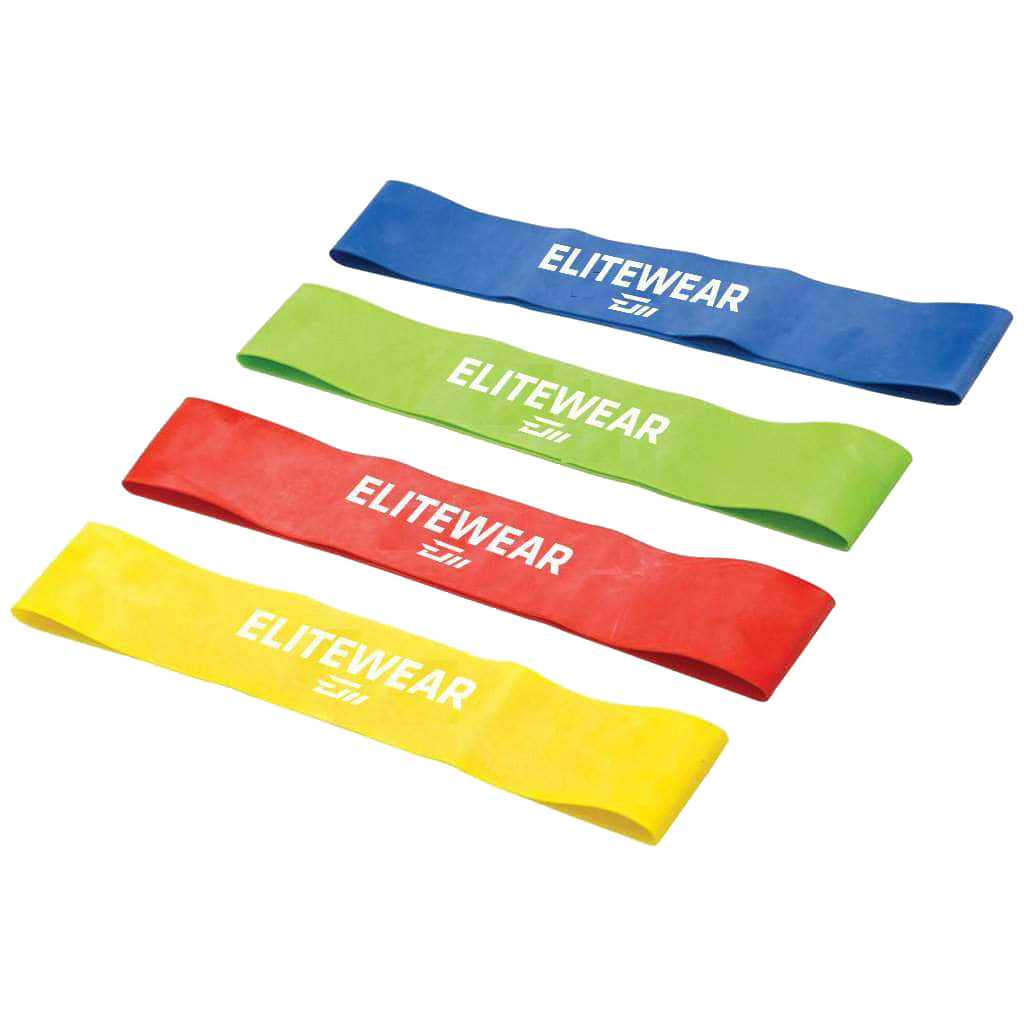 Elite Flex Latex Resistance Band showcasing its durable design, perfect for hip training.