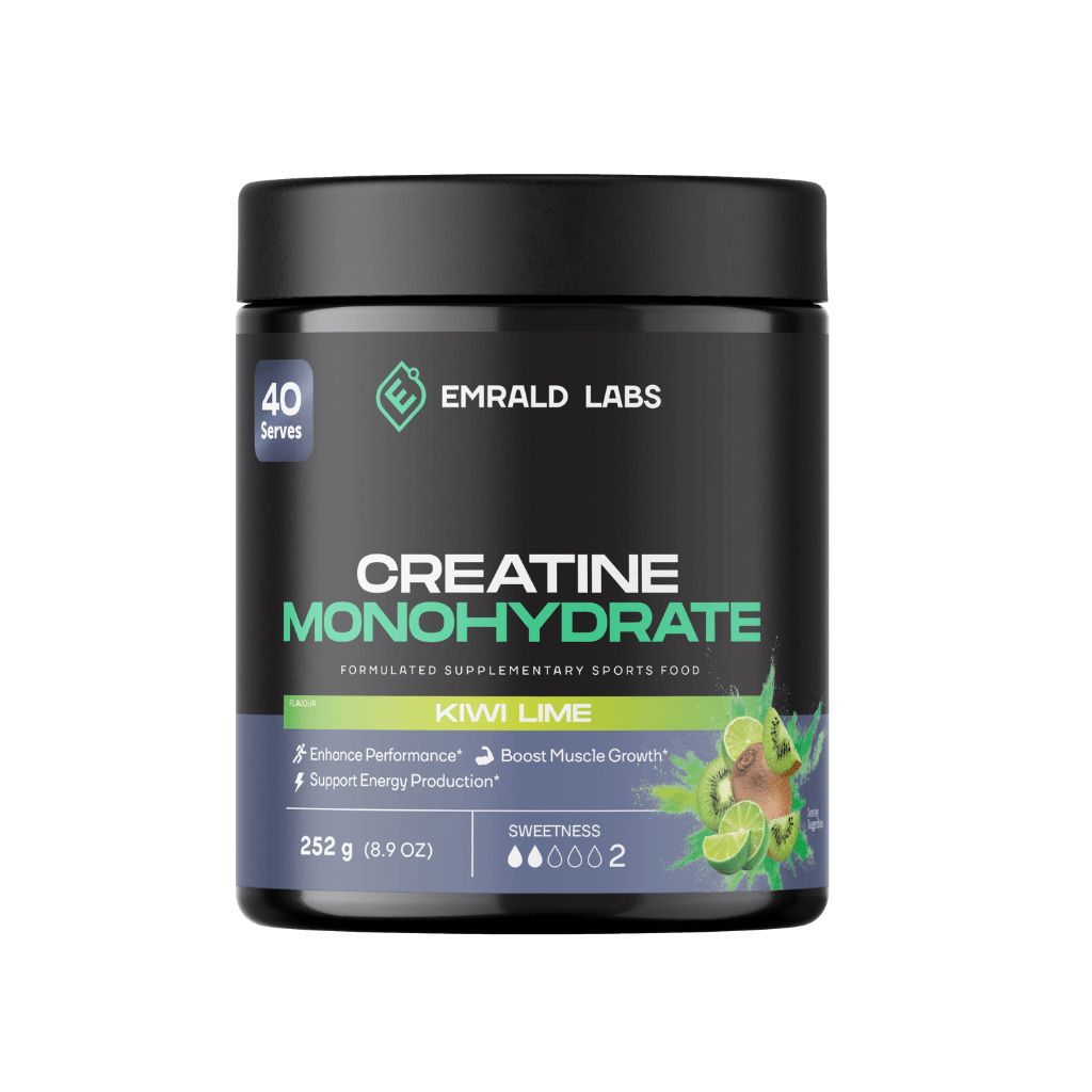 FlavorBoost Creatine Monohydrate in a colorful container, perfect for athletes looking to enhance performance.