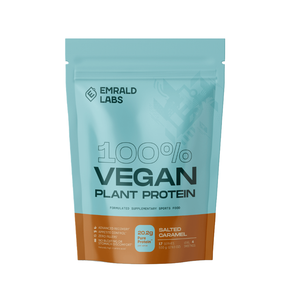 Pure Plant Protein Power in a shaker for post-workout recovery.