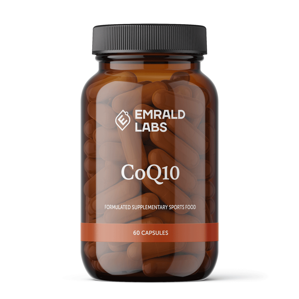 Vitality CoQ10 supplement bottle showcasing its energy-boosting properties.