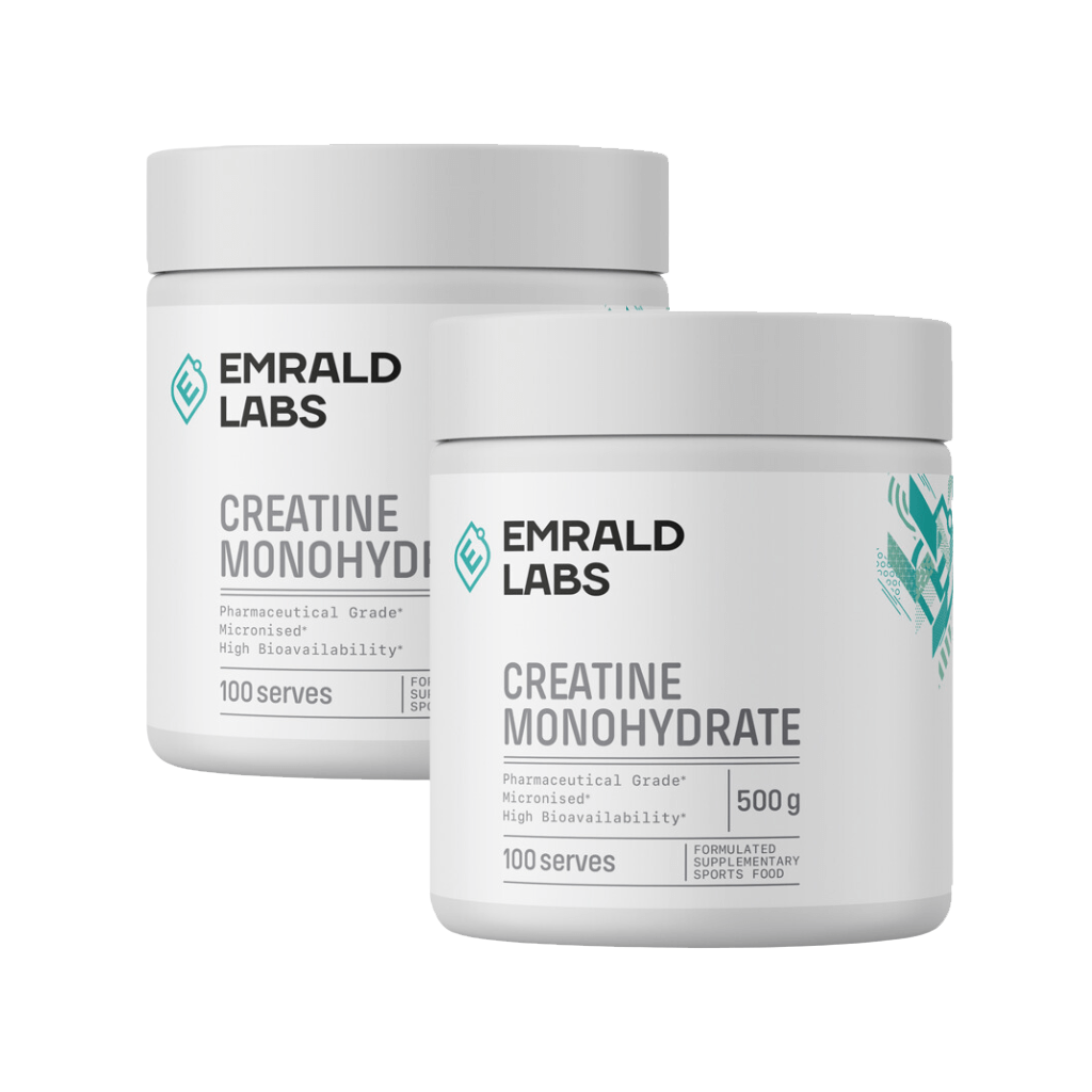 Creatine Monohydrate Twin Pack - 500g tubs for muscle gain and recovery
