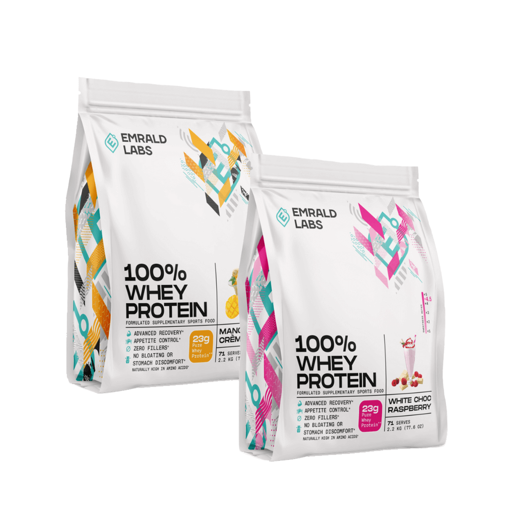 Front view of PureLean Whey Twin Pack showing isolate and concentrate blend for lean muscle support