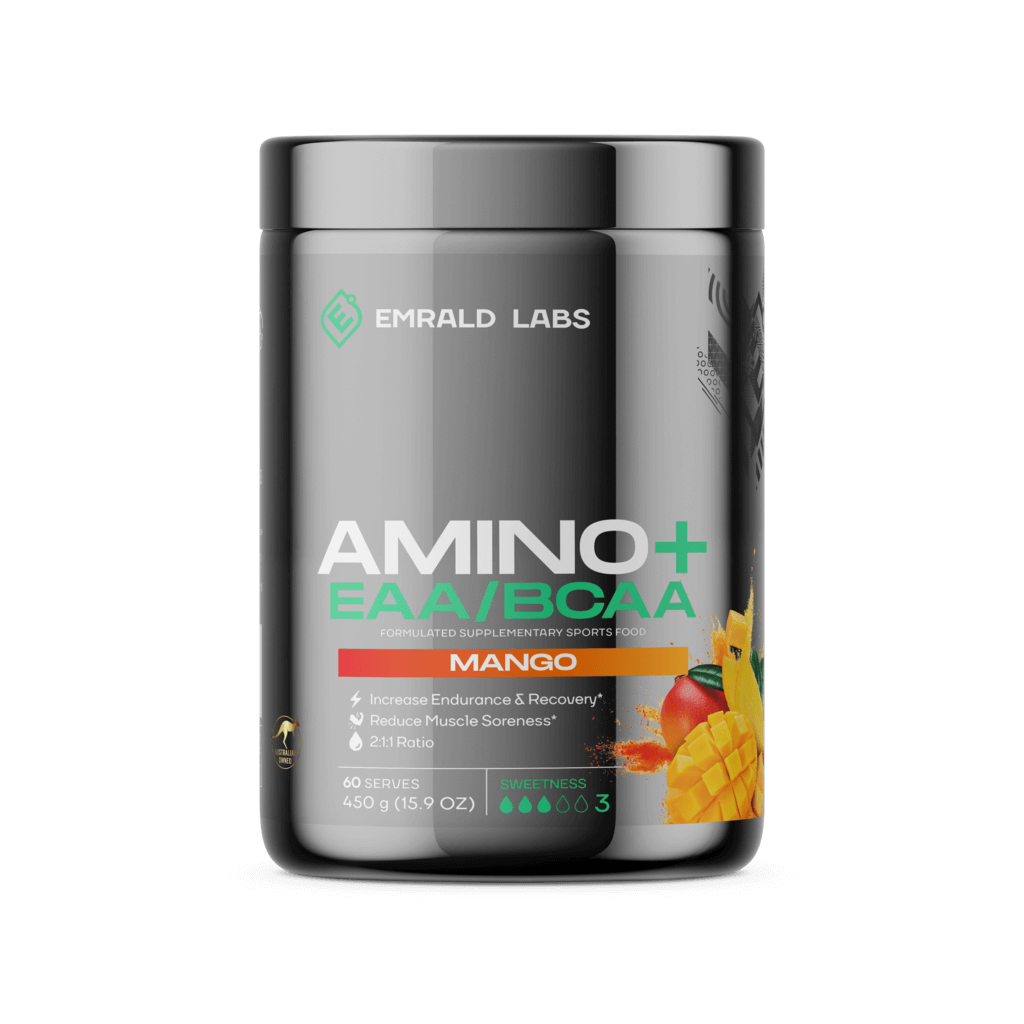 A sports enthusiast enjoying a post-workout shake with Amino Boost EAA & BCAA Performance Blend for muscle recovery.