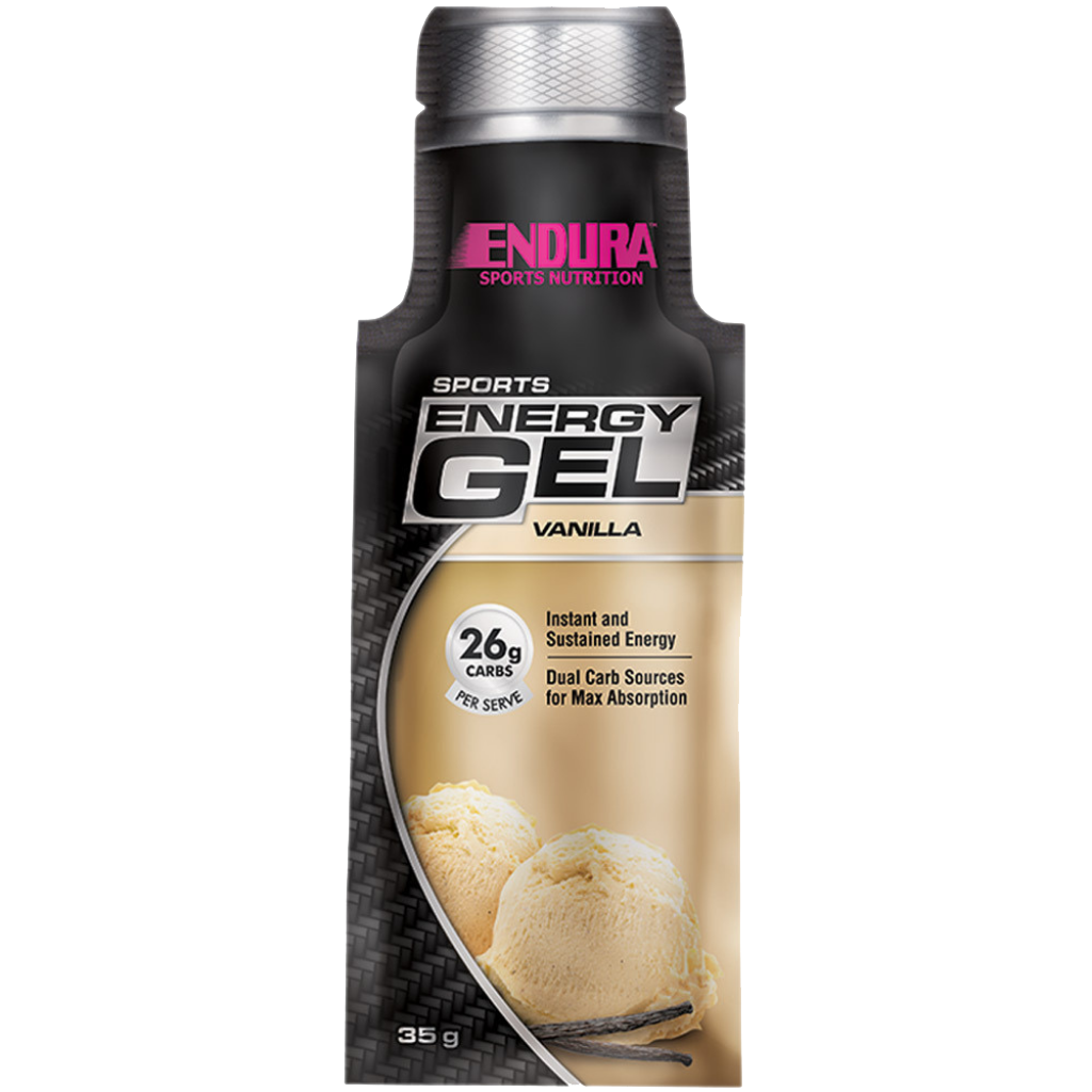 A close-up of Endura Energy Gel packets, showcasing the vibrant flavors and energy-boosting ingredients.