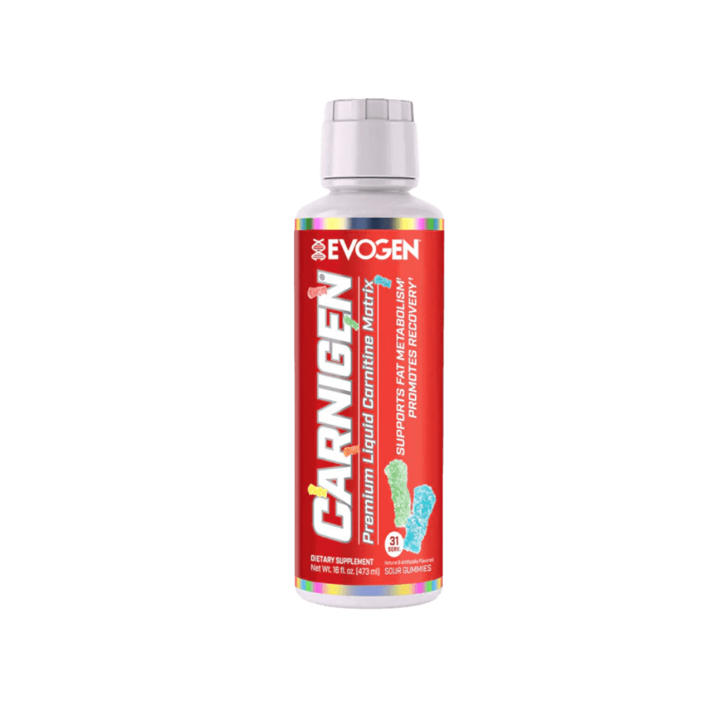 Carnigen metabolism booster bottle from the front angle, showcasing the label.