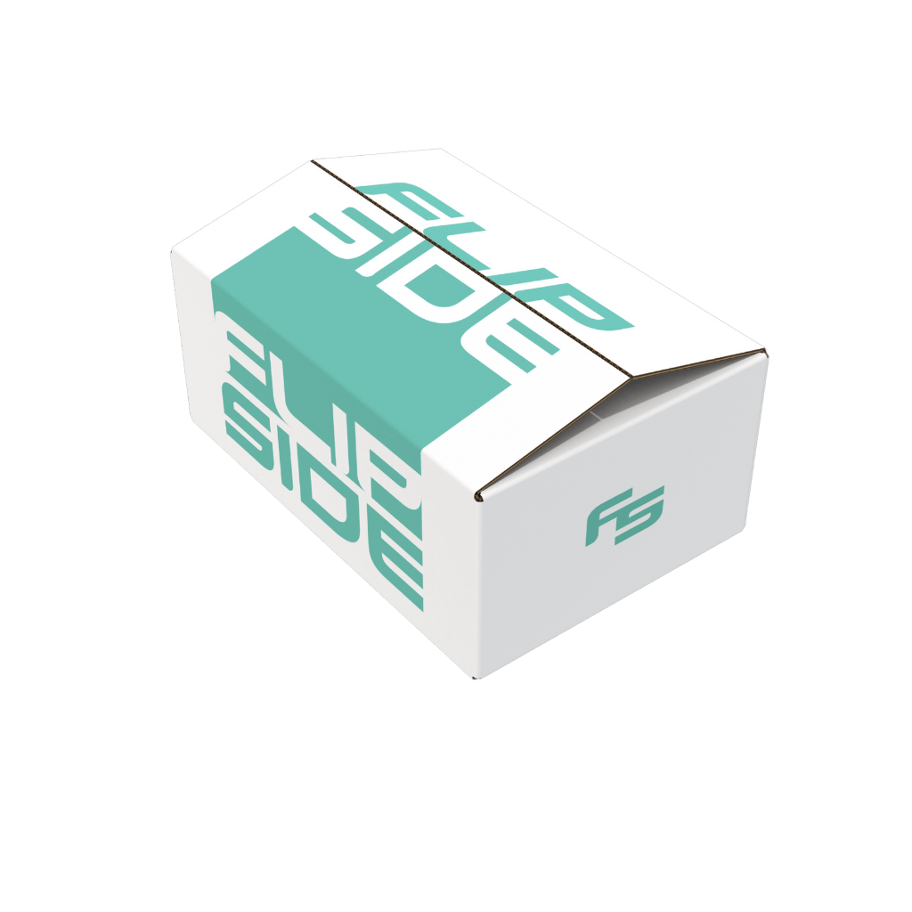 Close-up of Flipside Energy Drink cans for athletes