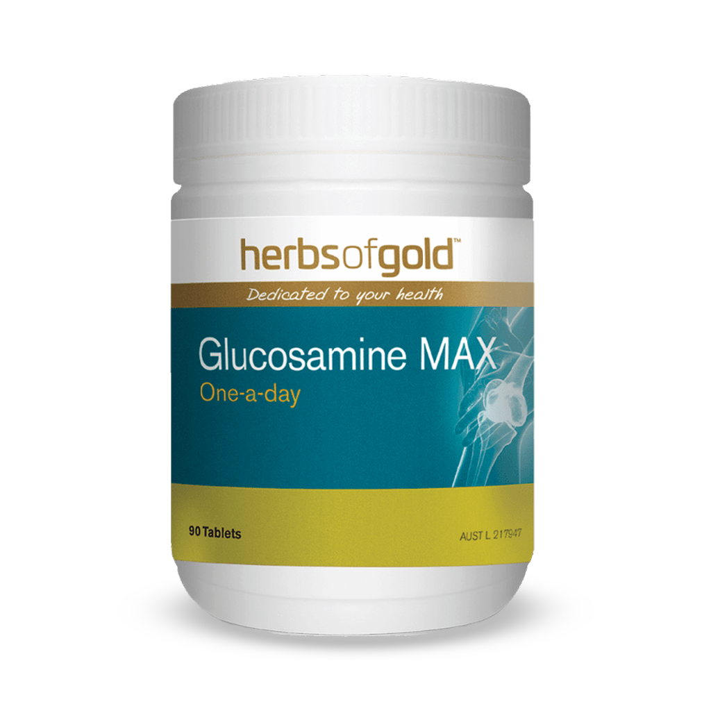 Close-up of ArthriGold Max bottle showing glucosamine chondroitin MSM blend