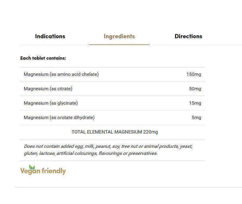Close-up of VitalMag High Strength Magnesium Tablets, showcasing the label that emphasizes heart health benefits.