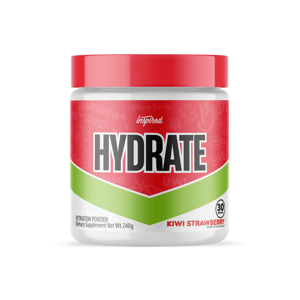 Athlete drinking Inspired Hydrate during workout for optimal hydration