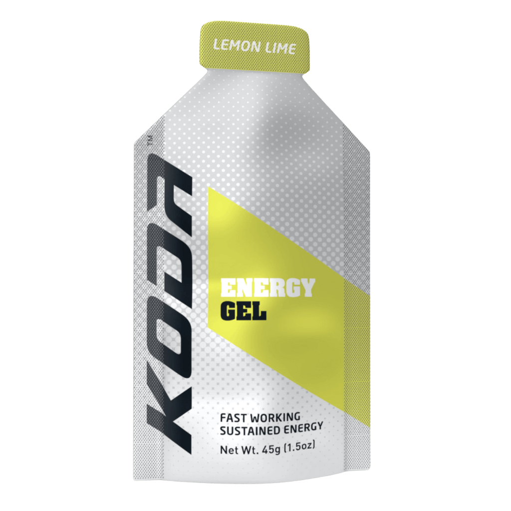 Energy gels for marathon training in a sports bag