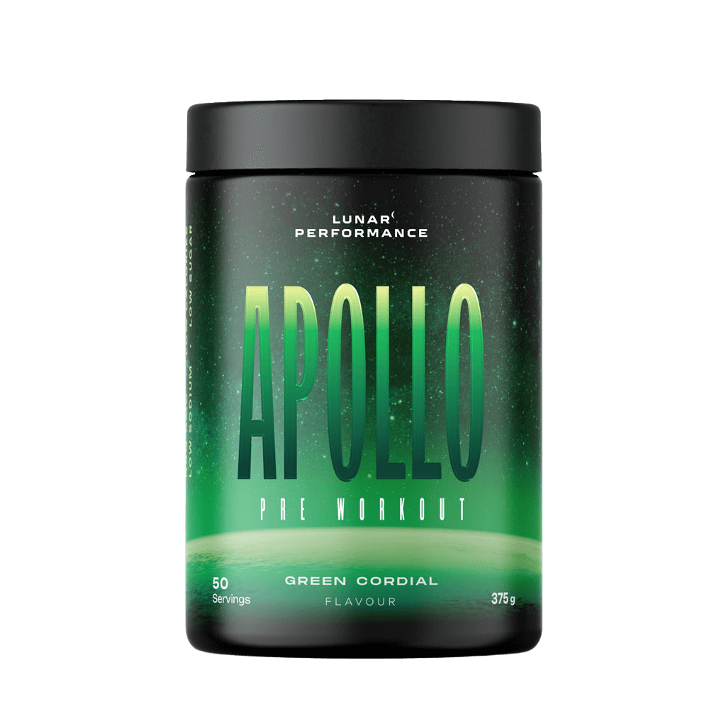 Athlete preparing to take Apollo pre workout online before intense training session