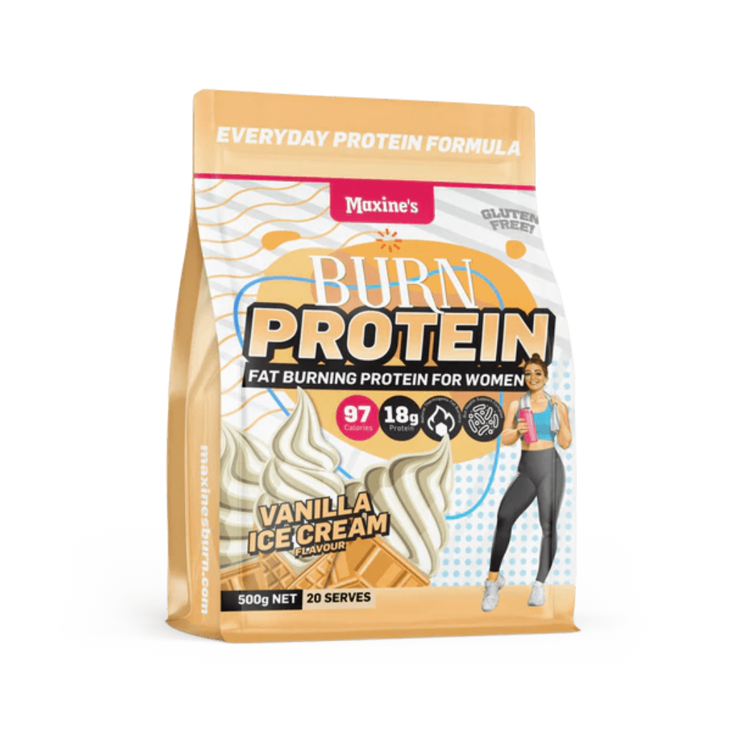 Maxine's Burn fat burner supplement in a sleek jar for effective weight loss