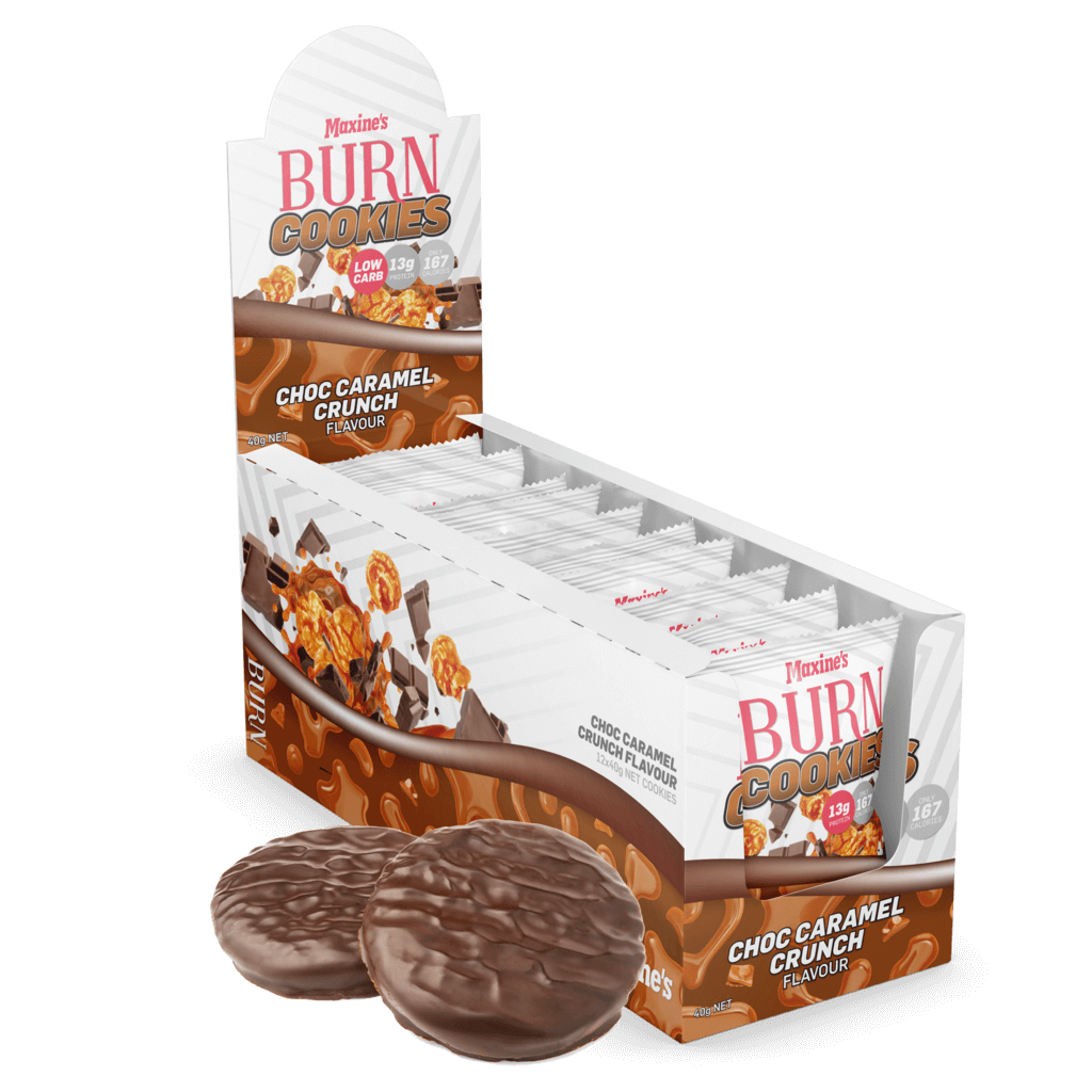 Close-up of Maxine's Burn Cookies, high in protein and ideal for fat burning