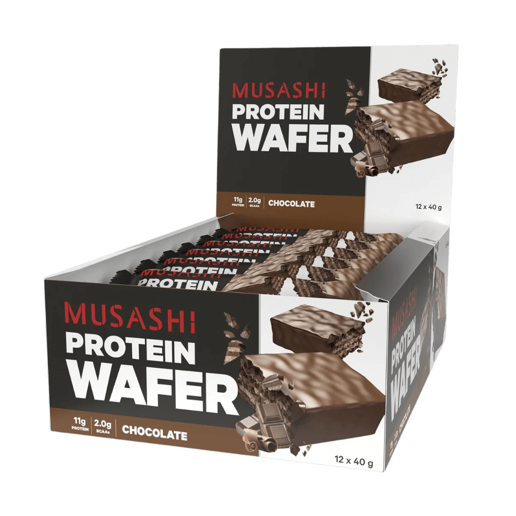 PowerFuel high protein wafer bars with crispy texture and chocolate coating for active lifestyles