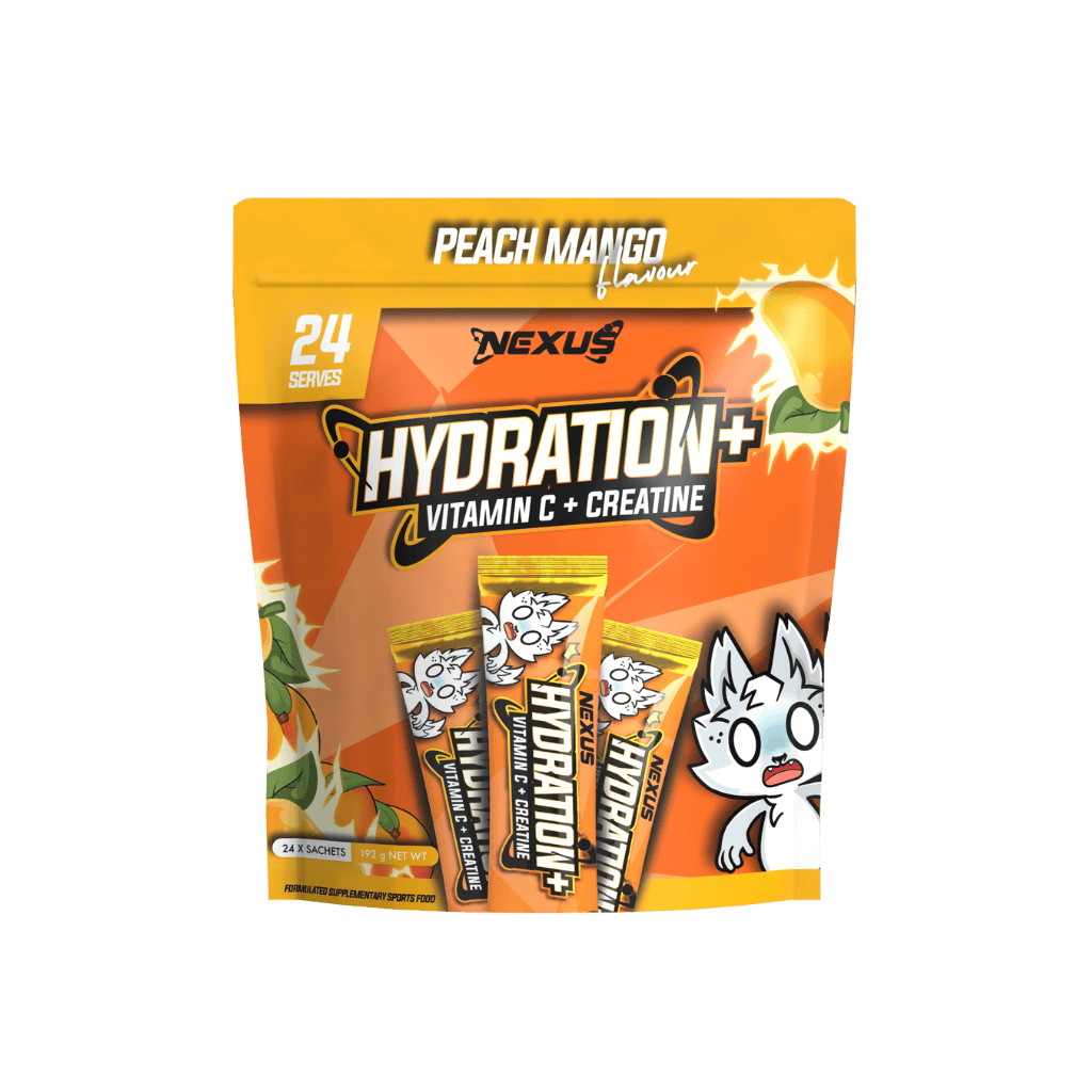 Hydration+ electrolyte drink mix sachets for athletes