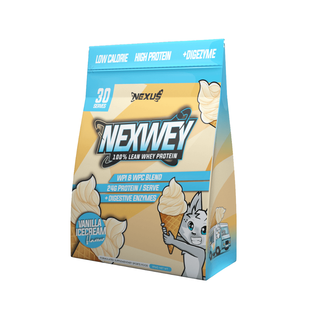 NexWhey Protein Delights in Choc flavor, perfect for post-workout recovery.