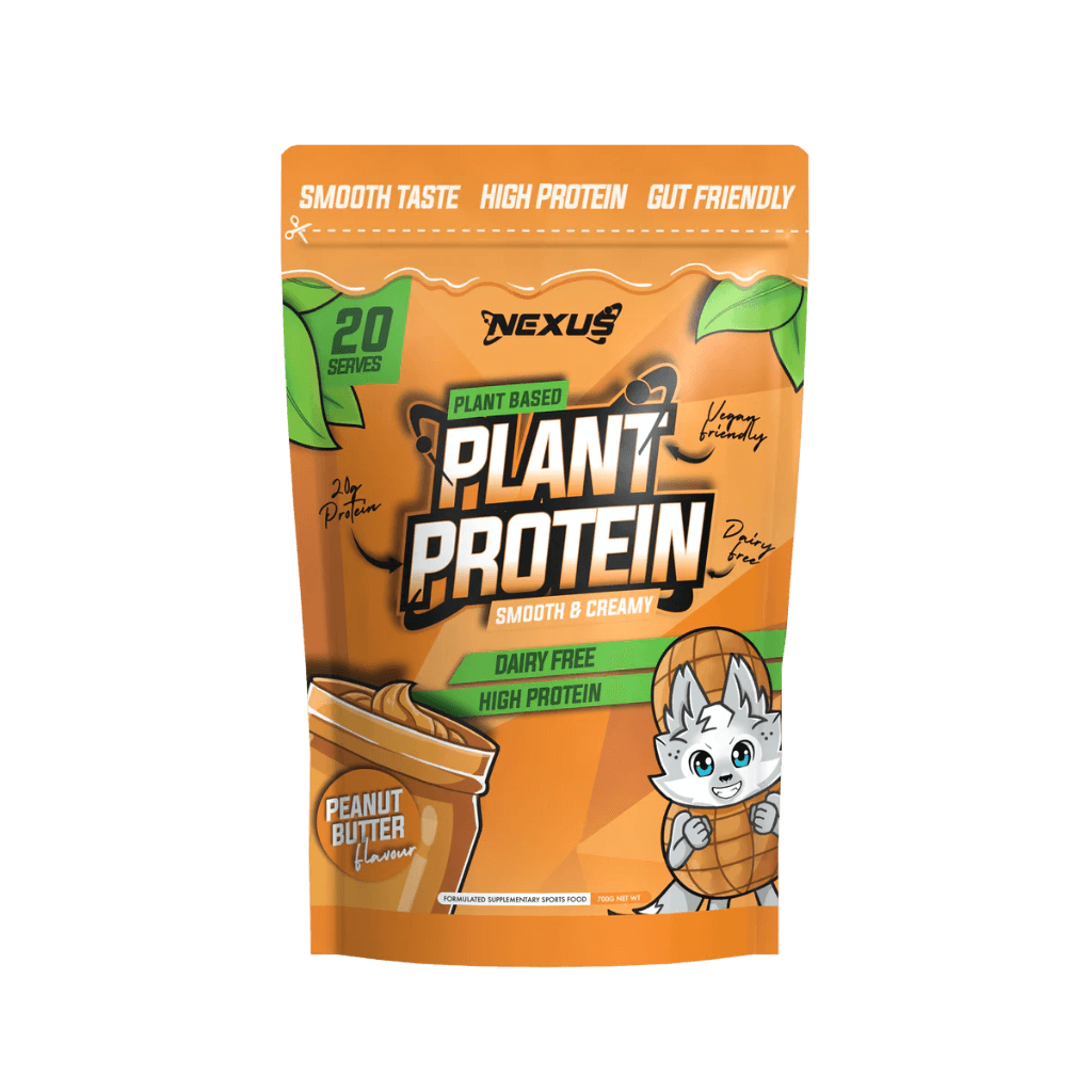 Front view of CoreFuel Vegan Protein Blend showcasing clean label and plant-based ingredients