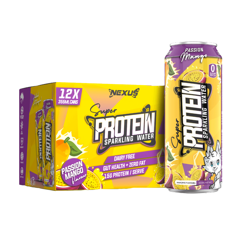 Front view of Nexus HydroFuel Protein+ RTD bottle, showcasing sleek design and protein content