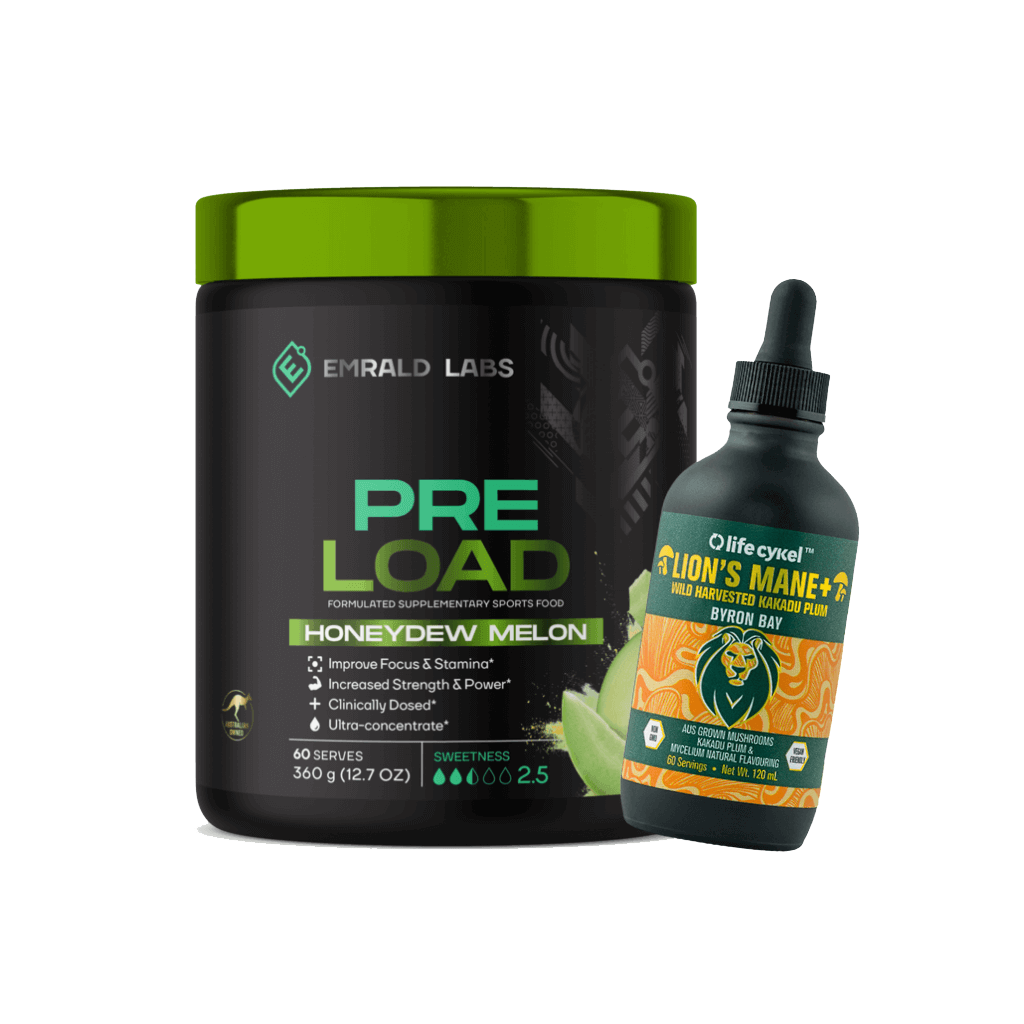 Ultimate Pre Workout with Lion's Mane for enhanced energy and focus