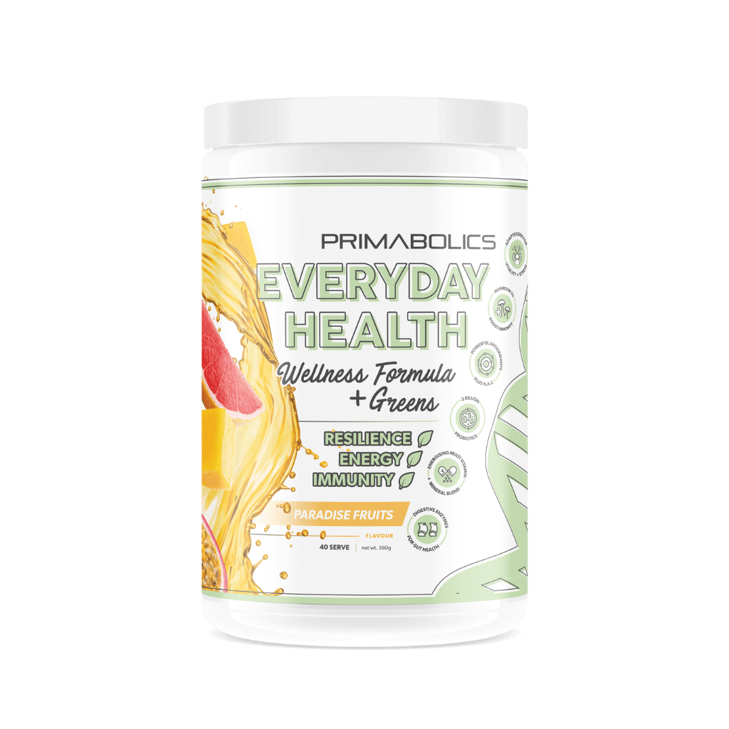 Close-up of Everyday Wellness Essentials bottle highlighting immune support ingredients.