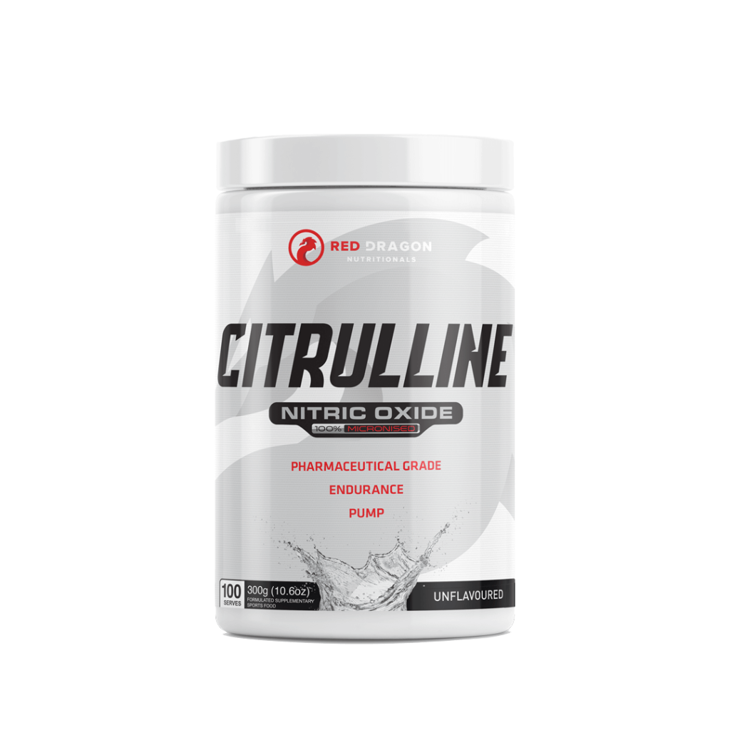 Front view of Nitro Surge Citrulline Boost packaging, featuring bold pre-workout branding