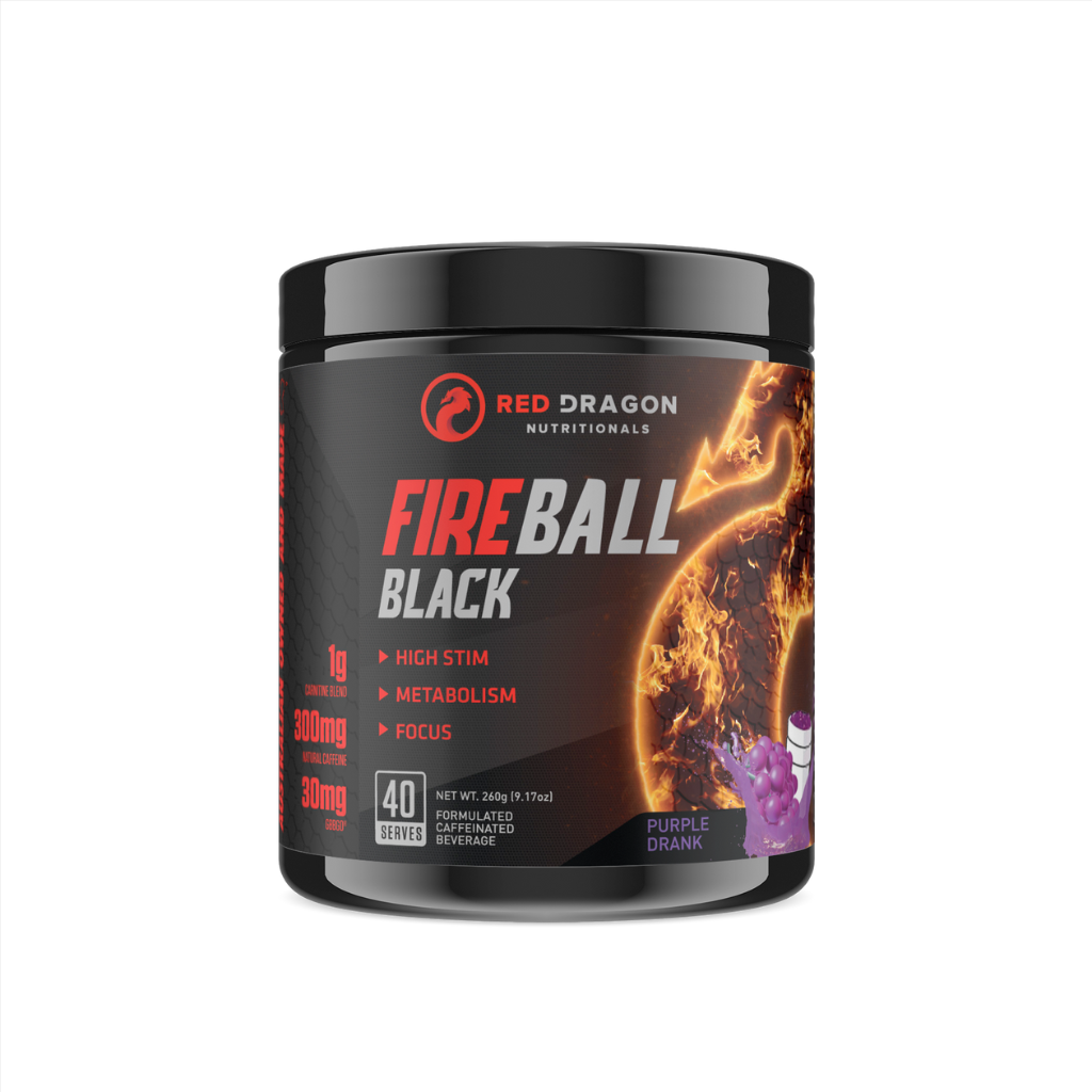 Athlete using Fireball Black before intense workout for energy boost