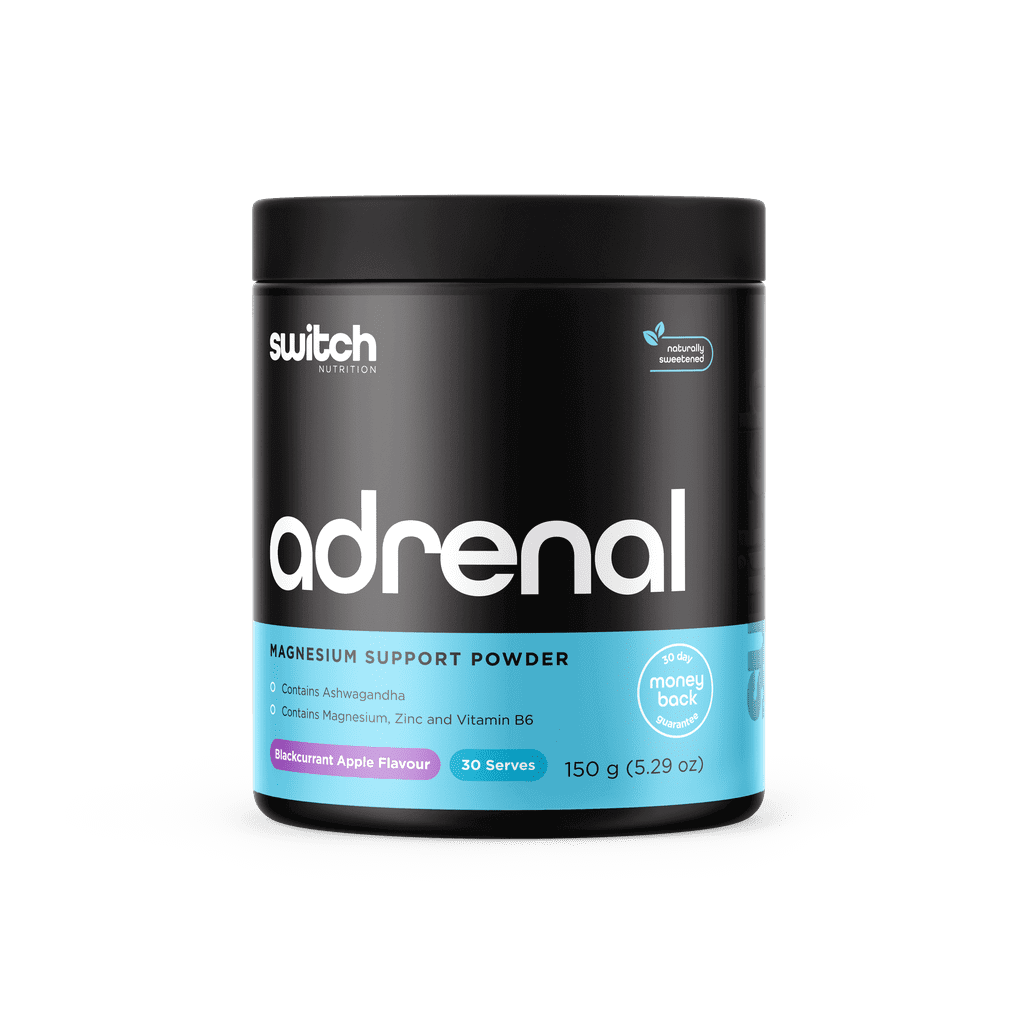 Adrenal Boost Recovery Formula in a modern kitchen setting, showcasing its energy-boosting benefits for busy individuals.