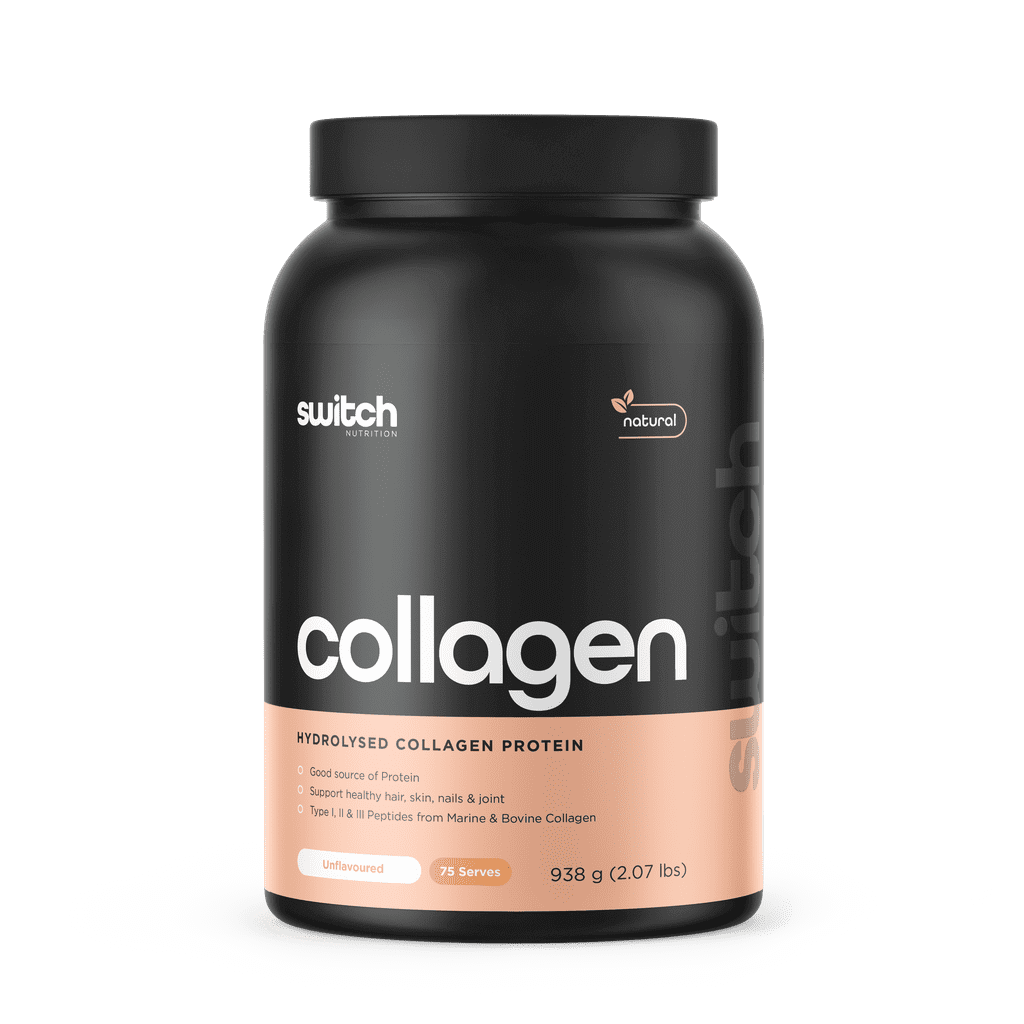A person mixing collagen powder into a smoothie, highlighting easy use for beauty and gut health