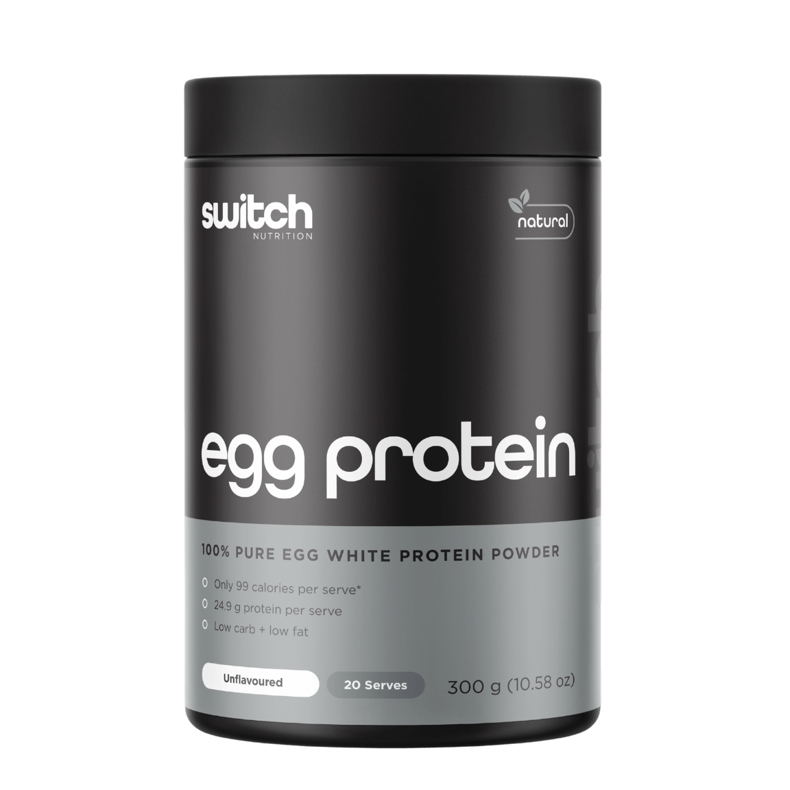 Premium egg protein powder in a scoop, perfect for muscle gain.