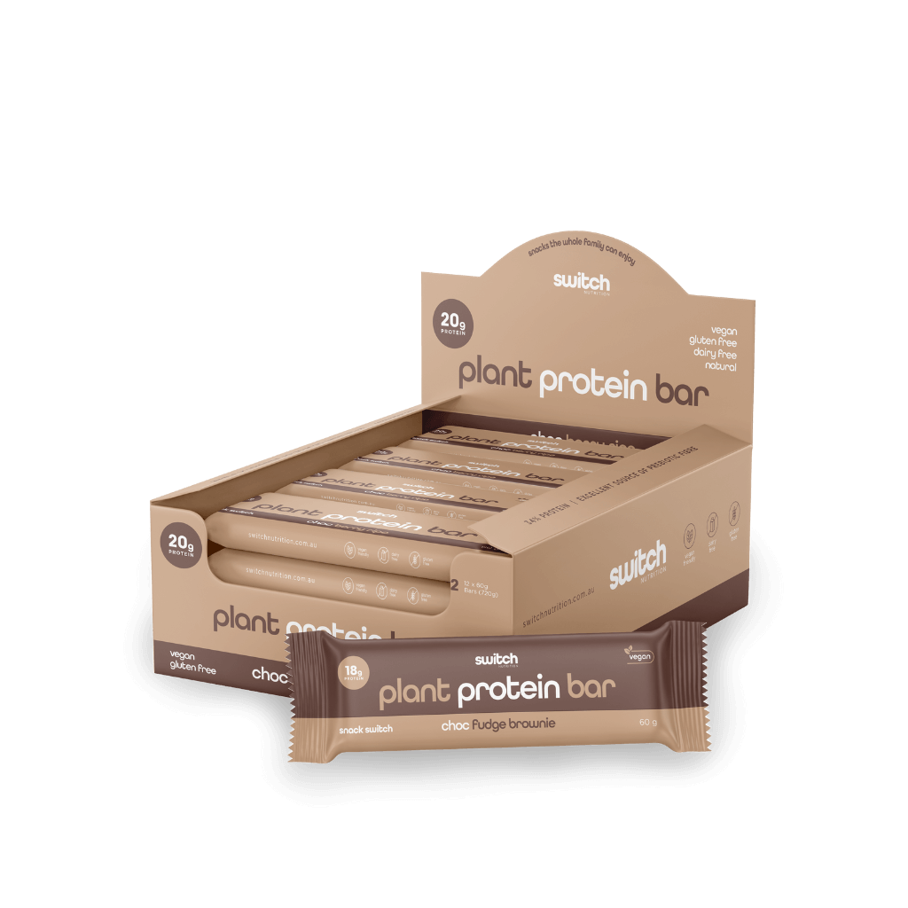 Energize Plant-Based Protein Bar held in hand during a workout, showcasing its convenience and portability as a top rated high protein snack.