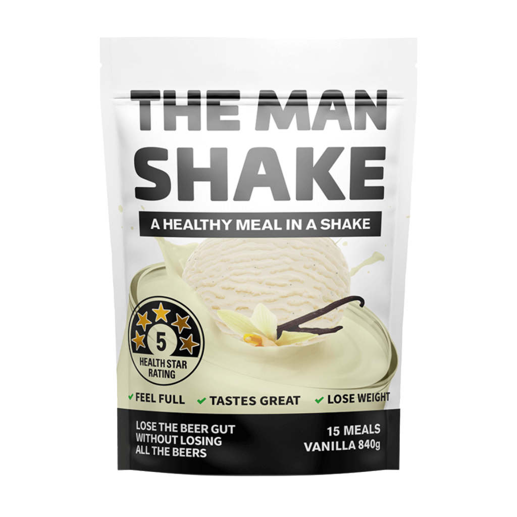 Close-up of a man drinking a high-protein shake after a workout, demonstrating healthy protein shakes for busy lifestyles