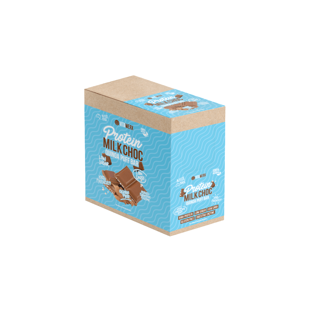 A close-up of CocoaFit Protein Chocolate with a protein shake, perfect for post-workout recovery.