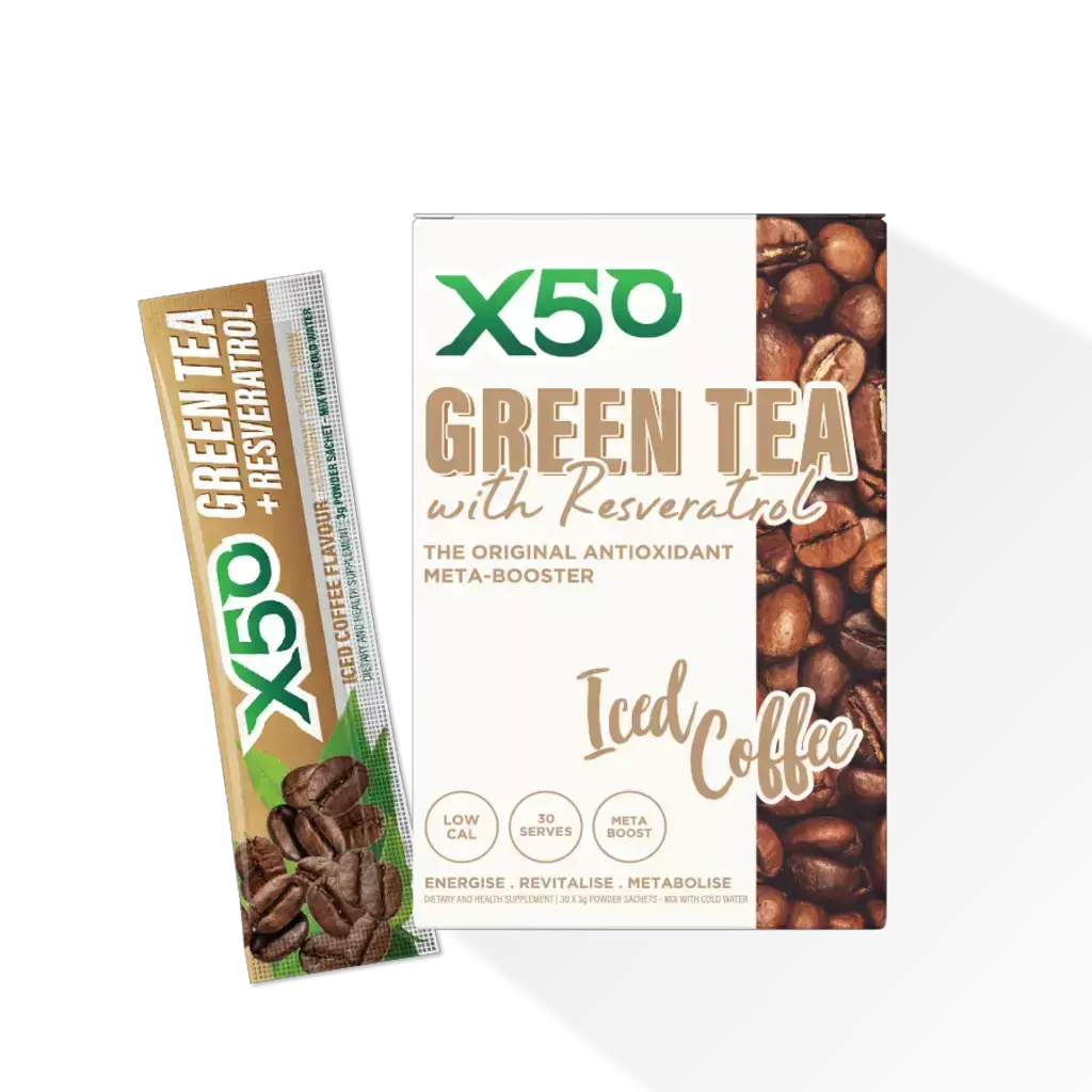 Revitalizing Green Tea Energy Boost in a glass, showcasing its vibrant color and refreshing nature.