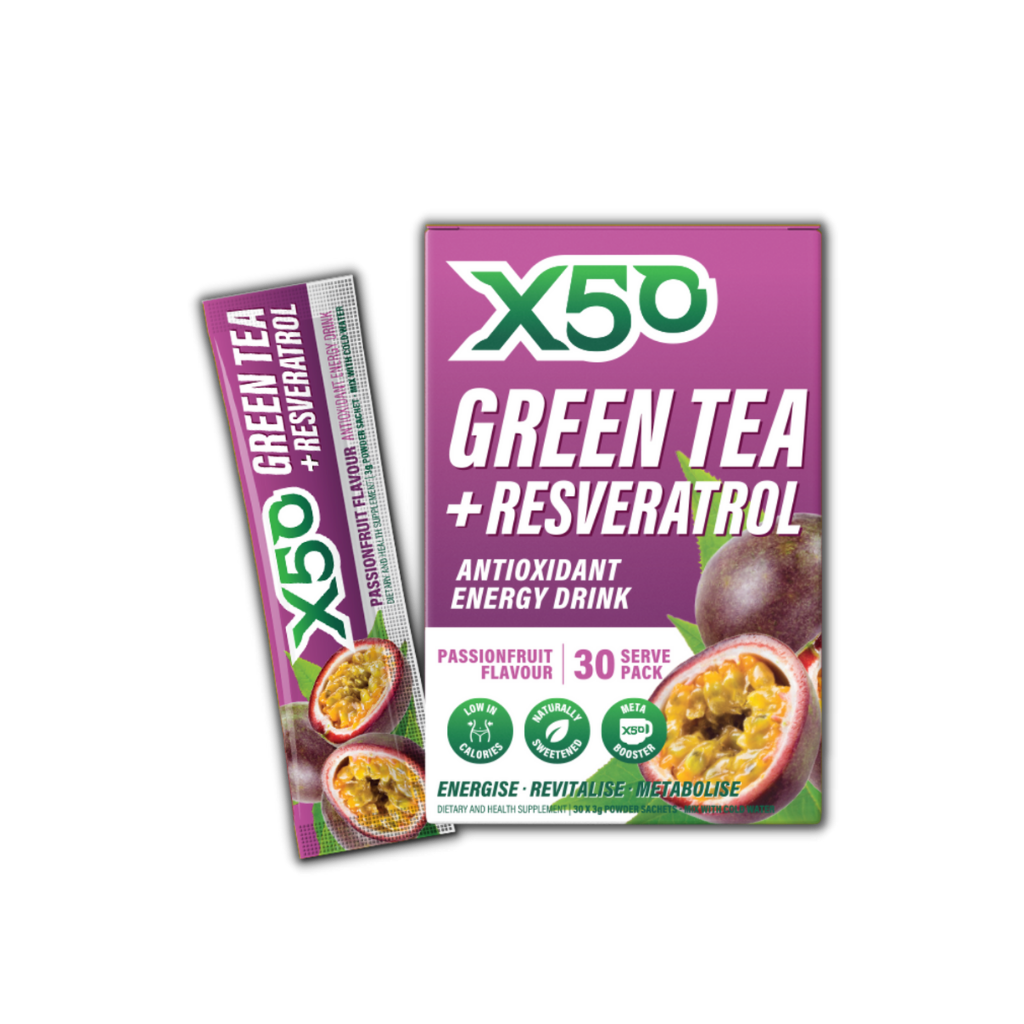 Lifestyle shot of a person enjoying Revitalizing Green Tea Energy Boost during a workout, emphasizing energy and vitality.